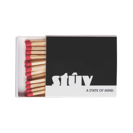 Boîte d`allumettes avec 24 allumettes publicitaire