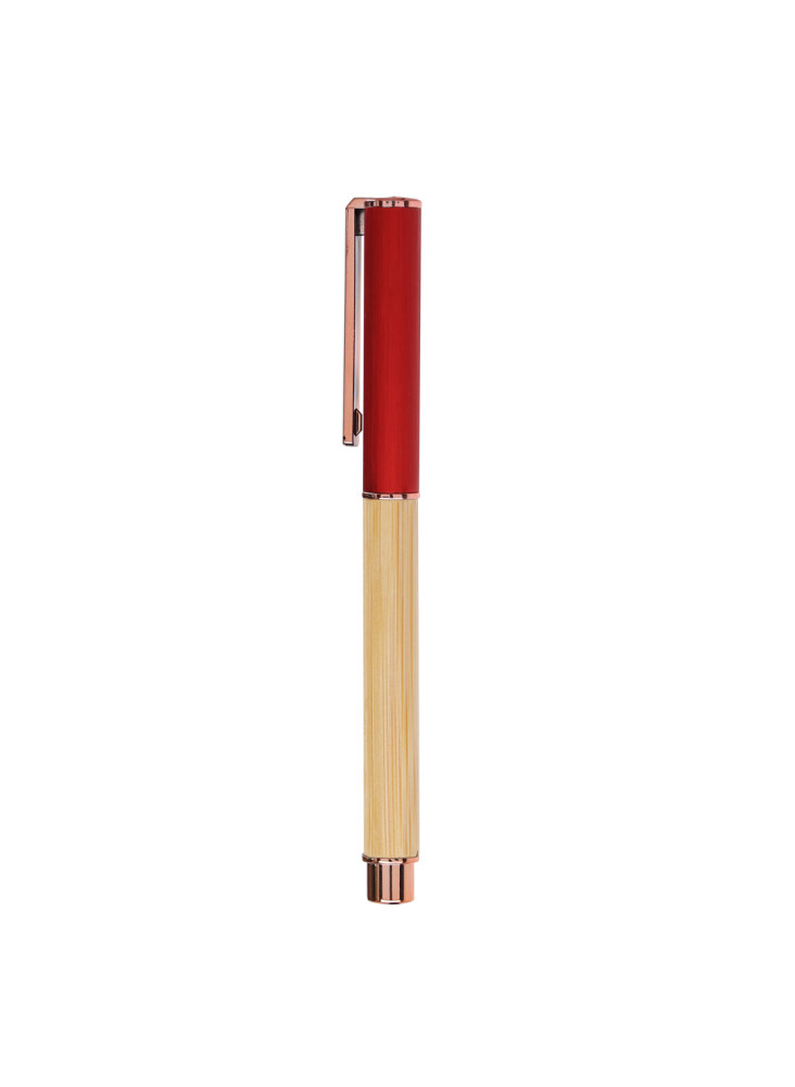 Stylo Roller Bambou et Alu Publicitaire