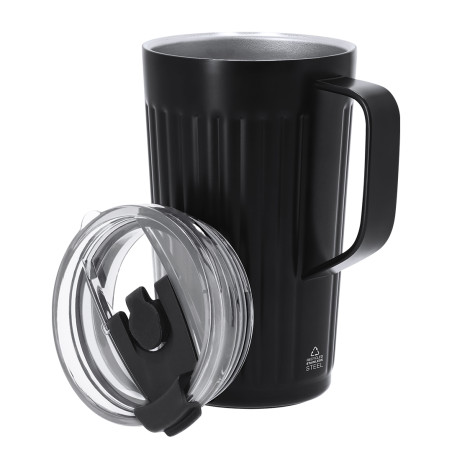 Tasse Thermique acier inoxydable avec manche personnalisée
