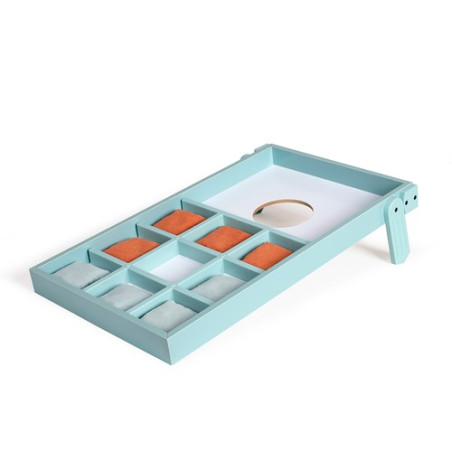 Jeu 2 en 1 lancer de sac et morpion personnalisable