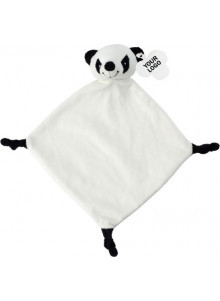 Un doudou blanc en forme de panda