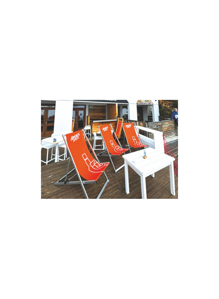 Transat en aluminium publicitaire