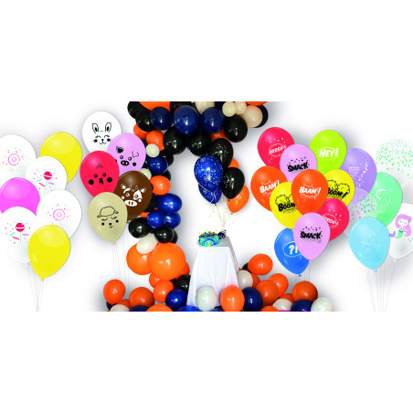 Ballon de baudruche couleur opaque publicitaire