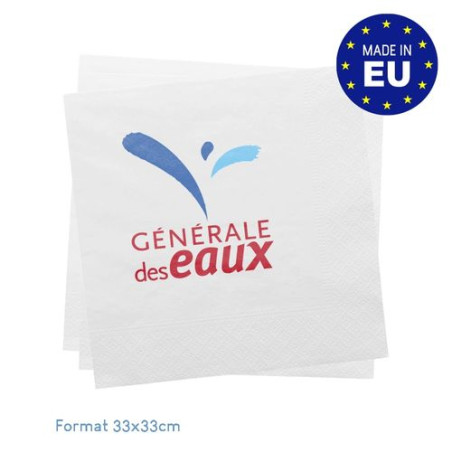 Serviette 24x24cm standard personnalisable