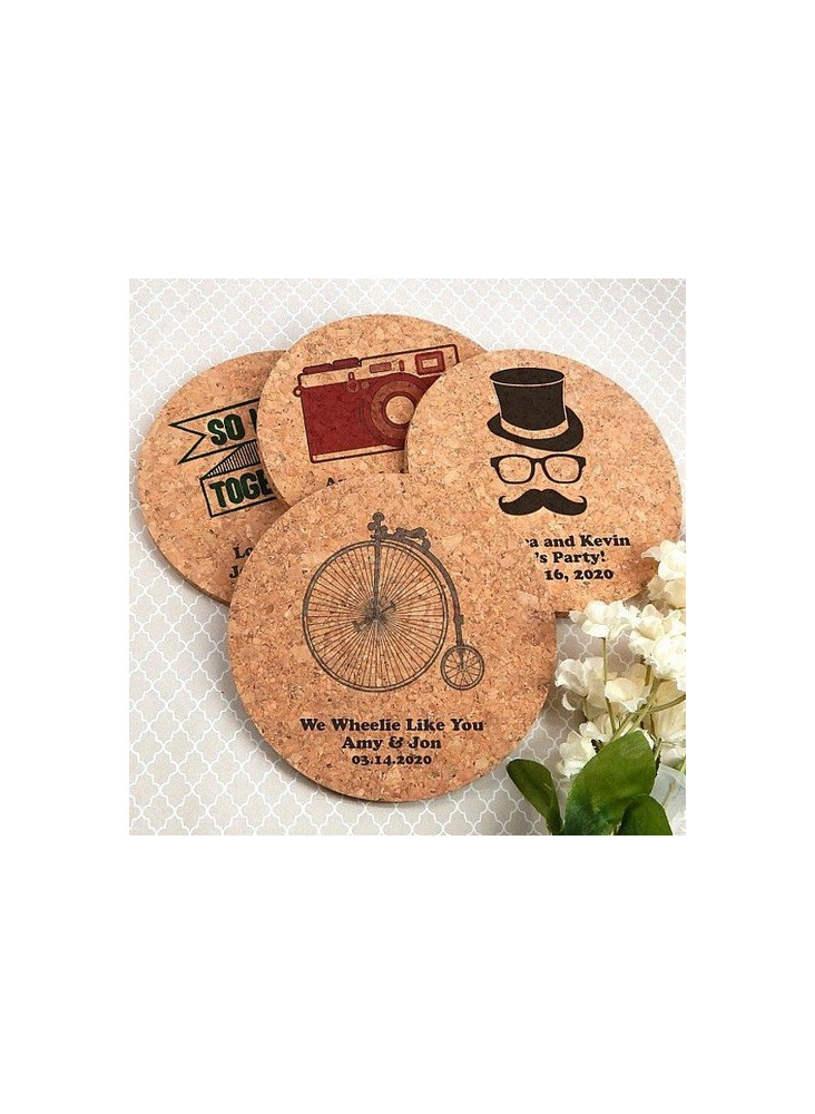 Sous-verres en liège professionnel publicitaire