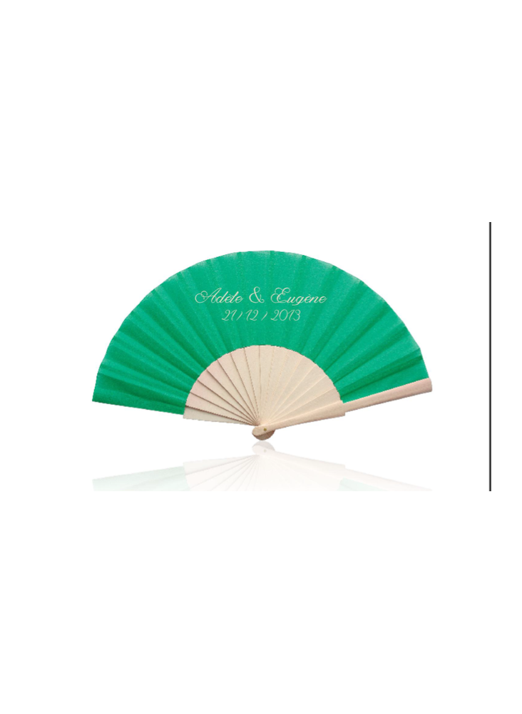 Éventail en Bois publicitaire