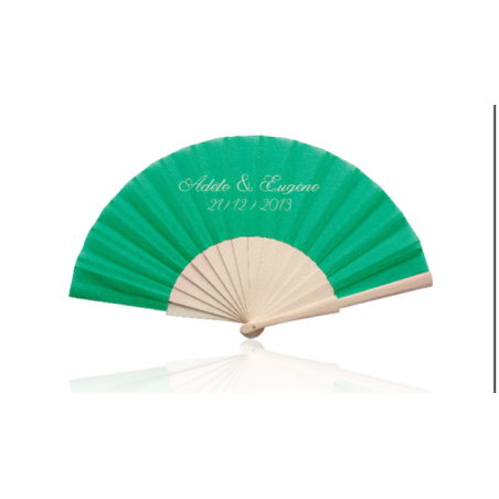 Éventail en Bois publicitaire