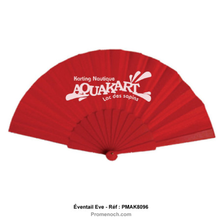 Eventail Carmen coloré tampographie publicitaire