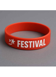 Bracelet rouge en silicone
