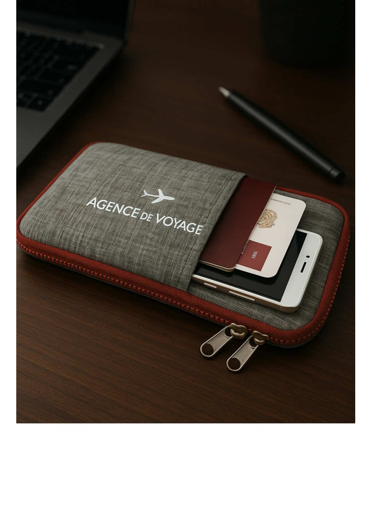 Pochette de voyage publicitaire