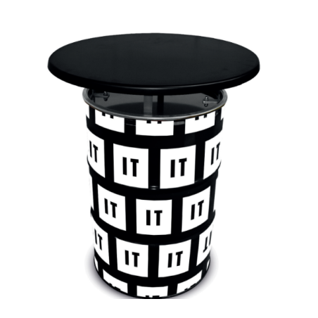 Baril table stratifié 80 imprimé publicitaire