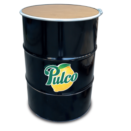 Baril Table bois 57 noir publicitaire