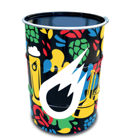 Baril noir simple imprimé personnalisé