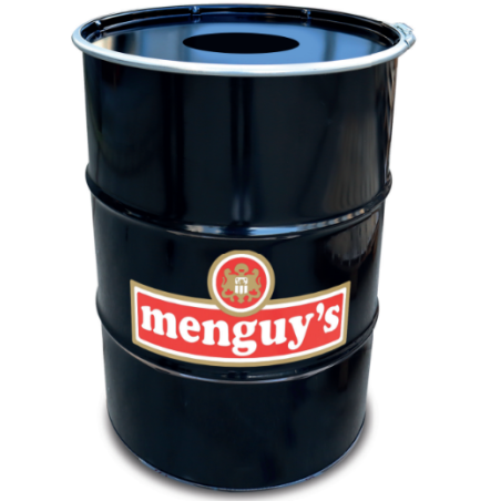 Baril poubelle noir personnalisé pas cher