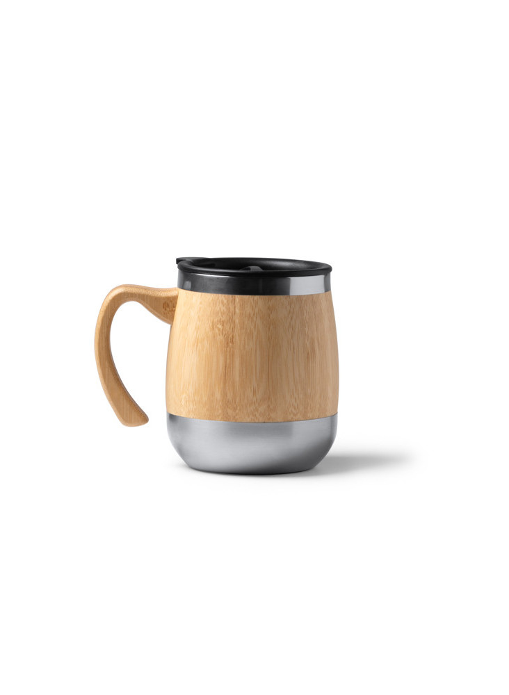 Mug double paroi bambou 450 ml Marly personnalisé | Promenoch