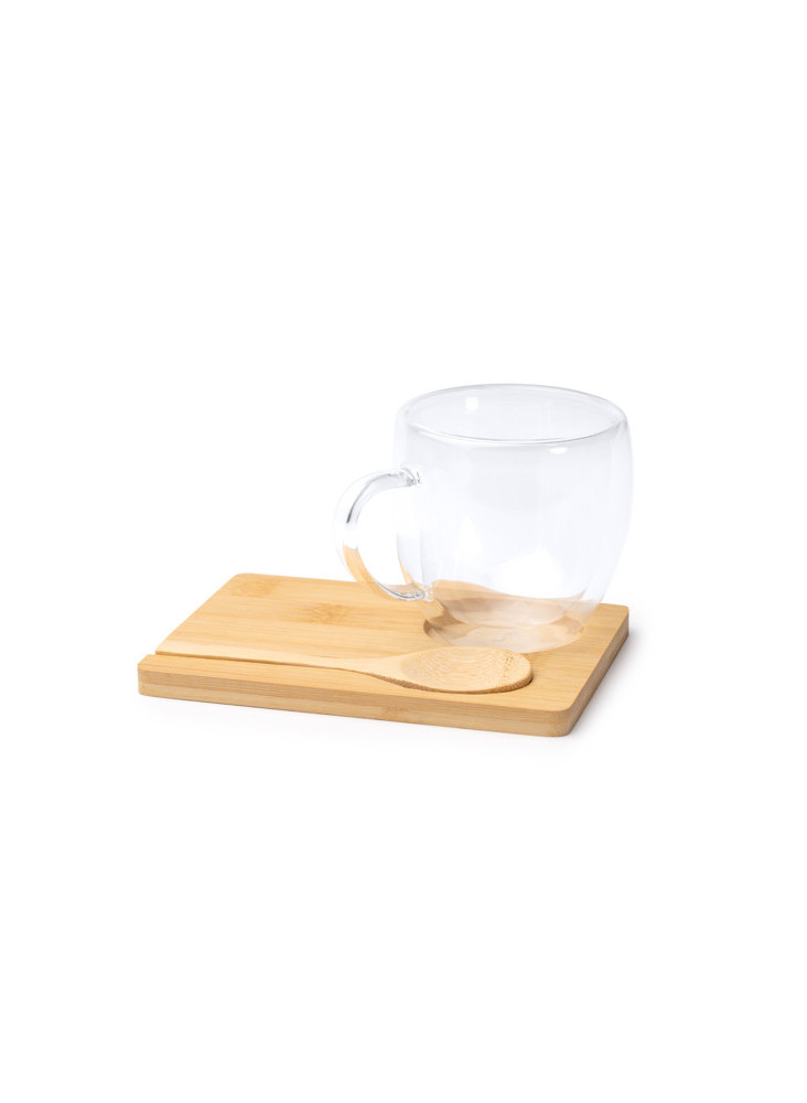 Mug Verre Double Paroi Personnalisé BLUMON | Promenoch