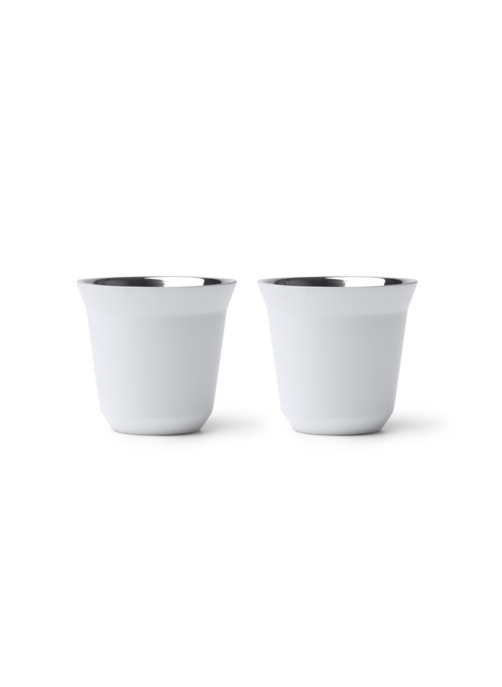 Set 2 Tasses Inox 80 ml BOLUTO Personnalisé | Promenoch