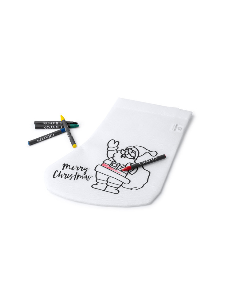 Chaussette de Noël à Colorier XM1308 Personnalisée | Promenoch