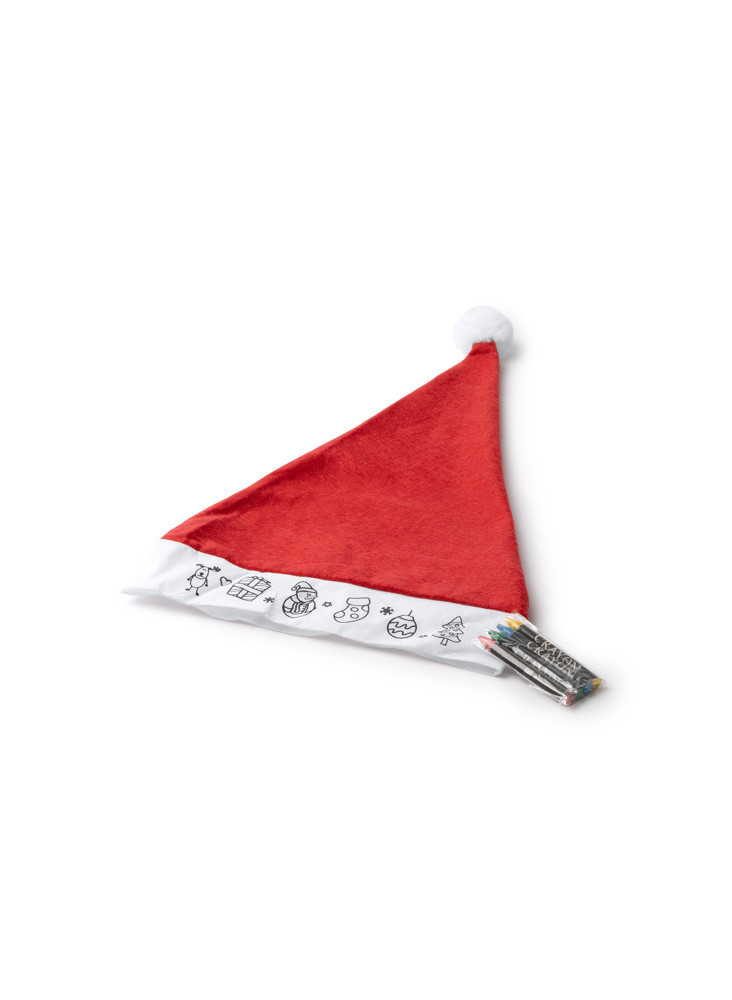 Bonnet de Noël à colorier Rouge NICK XM1309 Personnalisé | Promenoch