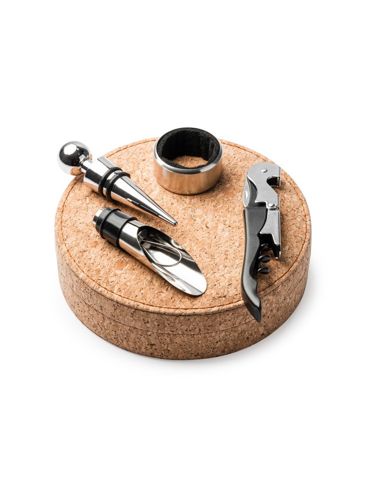 Coffret à vin en liège VENET AB4091 Personnalisé | Promenoch
