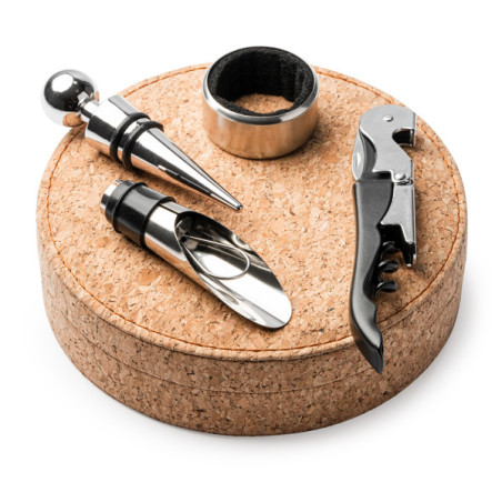 Coffret à vin en liège VENET AB4091 Personnalisé | Promenoch