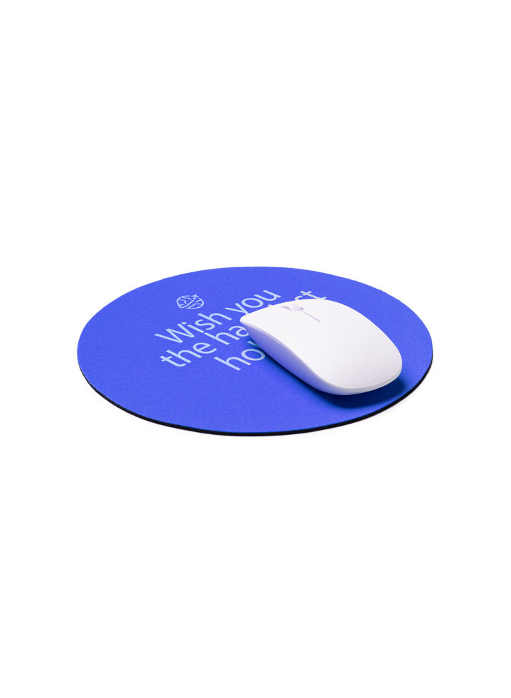 Tapis de souris rond personnalisé YUBA AL2997 - Goodie publicitaire | 