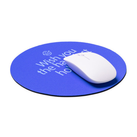 Tapis de souris rond personnalisé YUBA AL2997 - Goodie publicitaire | 