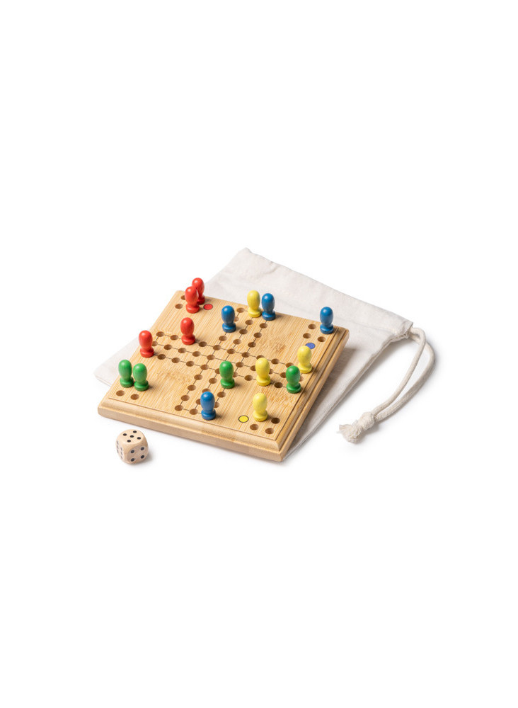 Jeu de société Parcheesi en bambou personnalisé SISCAR | Promenoch