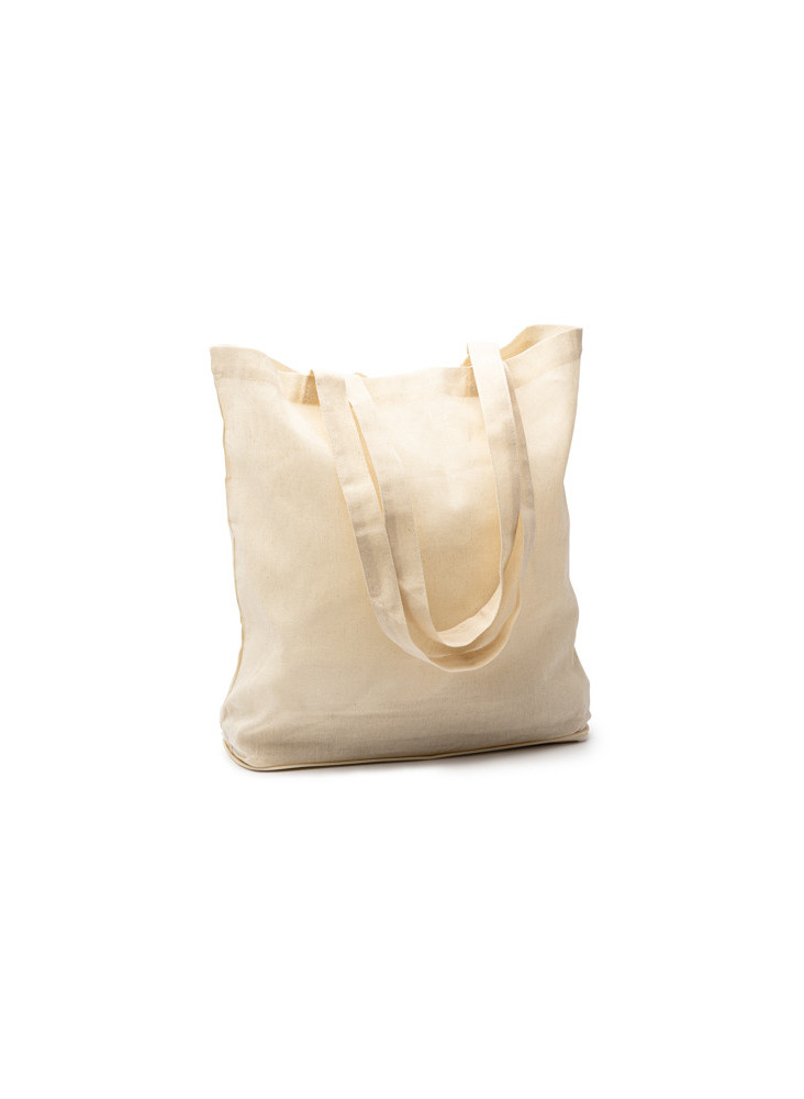 Sac pliable coton à fond jute RAKU Personnalisé | Promenoch