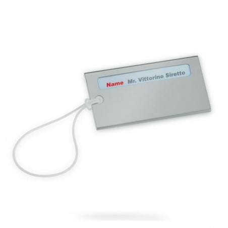 Etiquette Bagages avec cordon silicone publicitaire