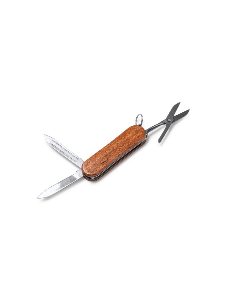 Couteau multifonction manche bois WESTON personnalisé | Promenoch