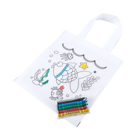 Sac enfant non-tissé à colorier AZOR BO7529 Personnalisé | Promenoch