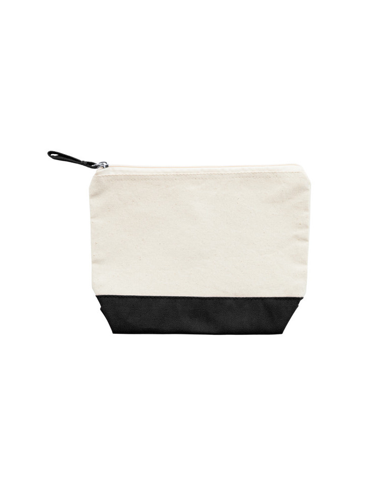 Trousse de toilette coton bicolore DOEL personnalisée | Promenoch