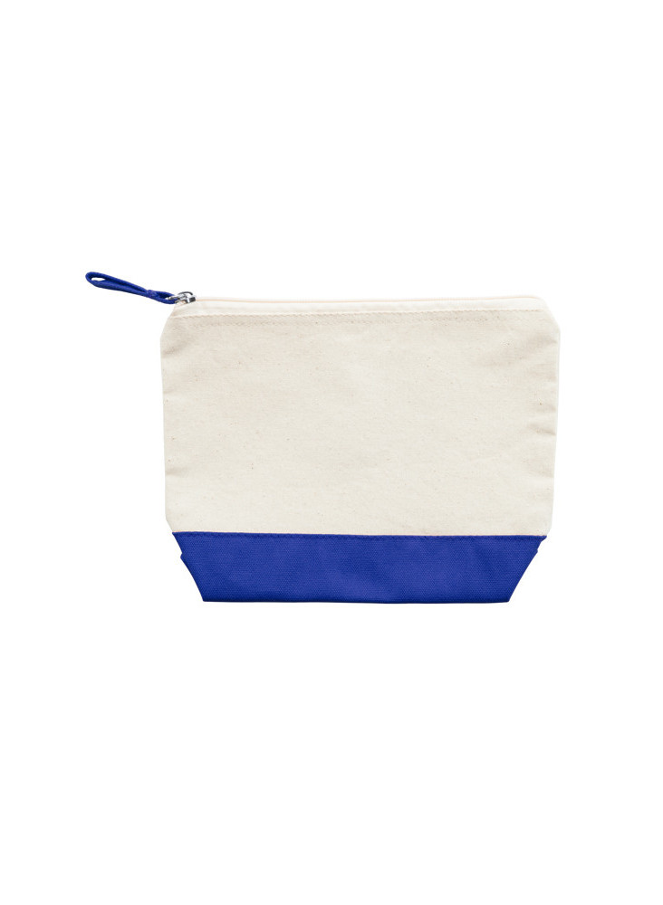 Trousse de toilette coton bicolore DOEL personnalisée | Promenoch