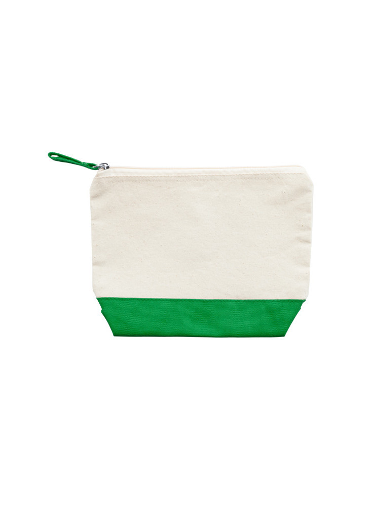 Trousse de toilette coton bicolore DOEL personnalisée | Promenoch