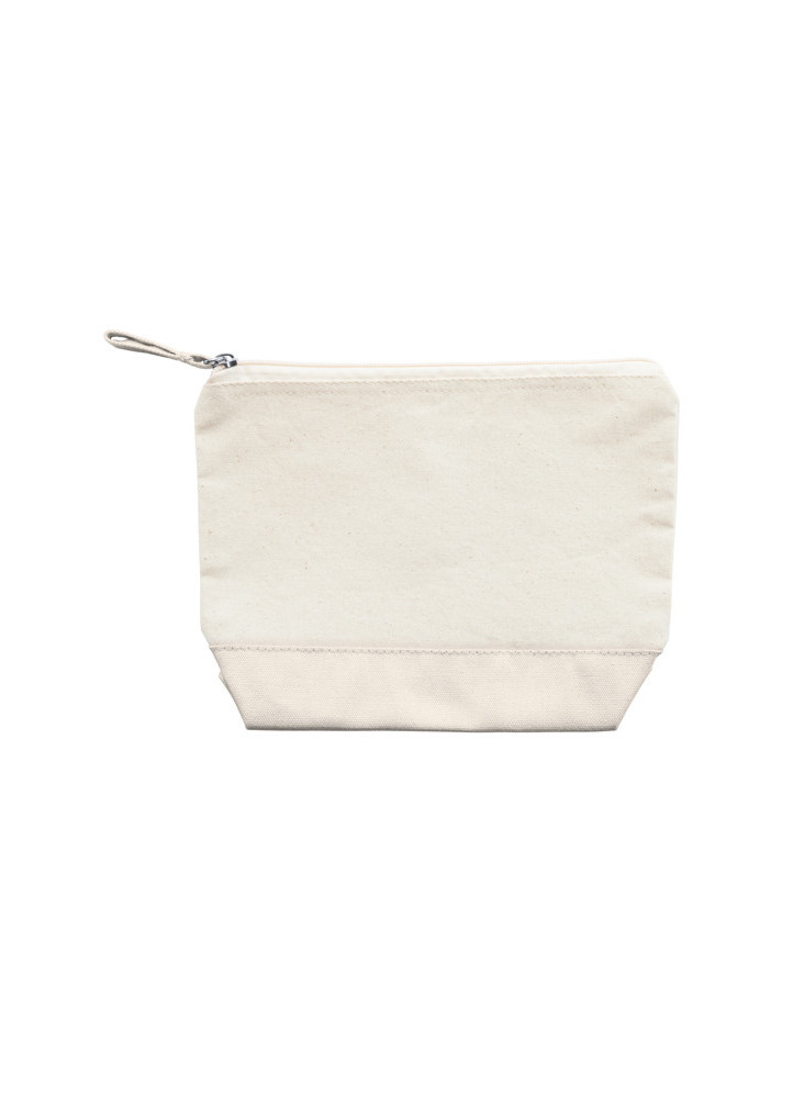 Trousse de toilette coton bicolore DOEL personnalisée | Promenoch