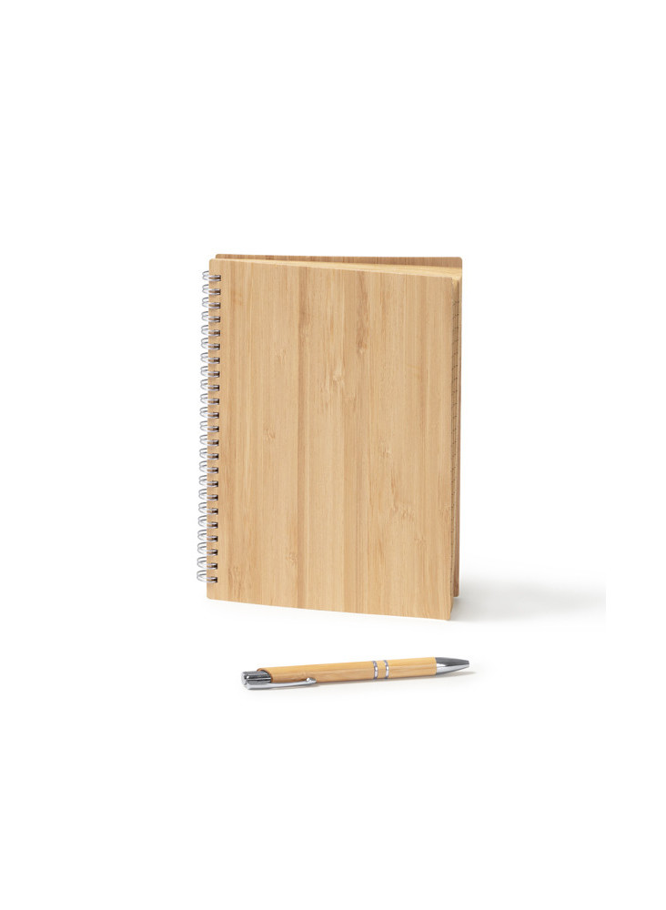 Cahier & Stylo Bambou GALA NB8082 Personnalisé | Promenoch