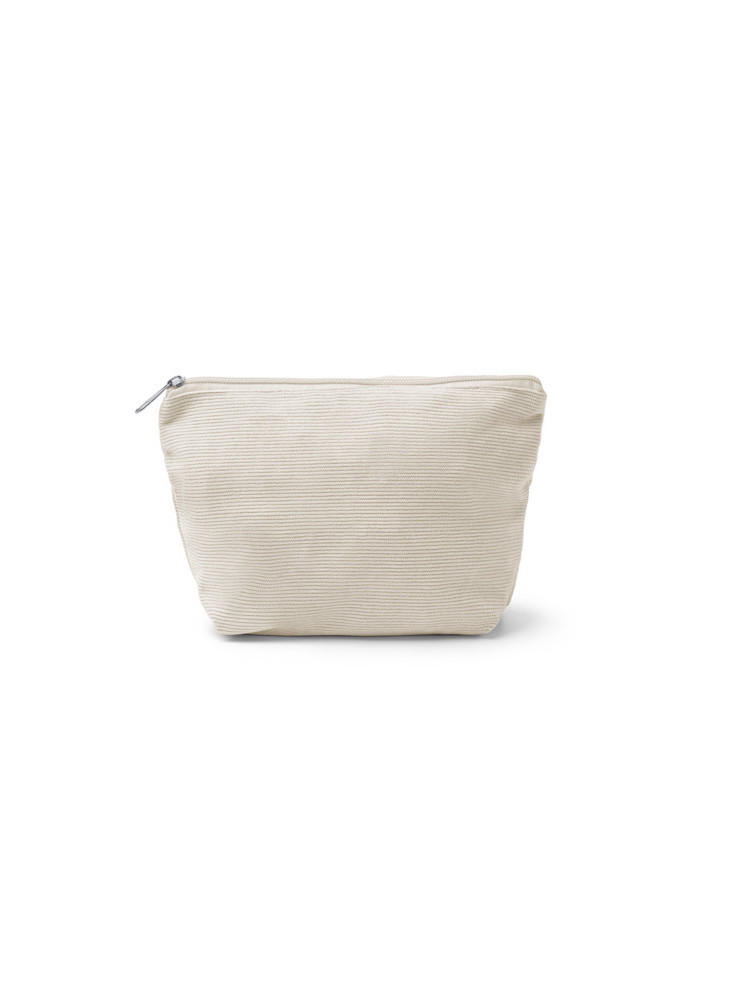 Trousse de toilette velours côtelé LOTER NE1622 personnalisée | Promen