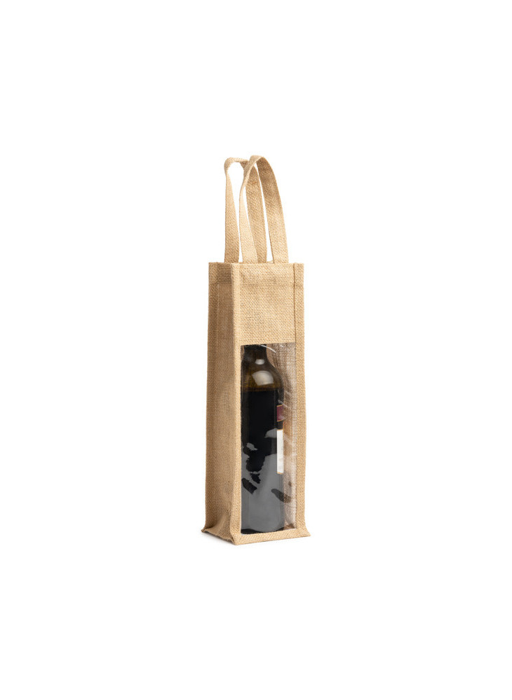 Sac jute avec fenêtre renforcée NIMBA personnalisé | Promenoch