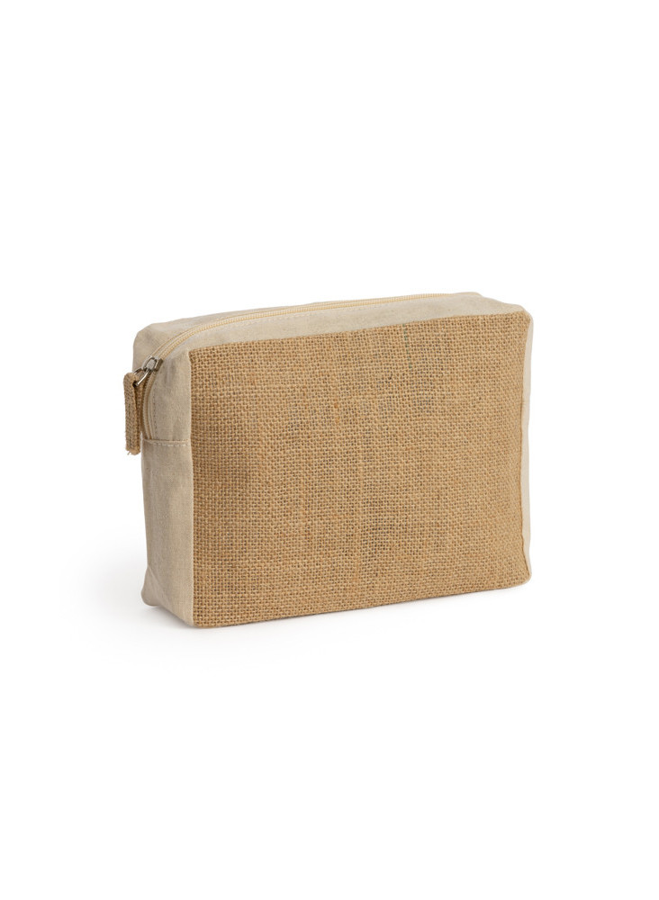 Trousse de toilette coton-jute VERA NE7563 personnalisée | Promenoch