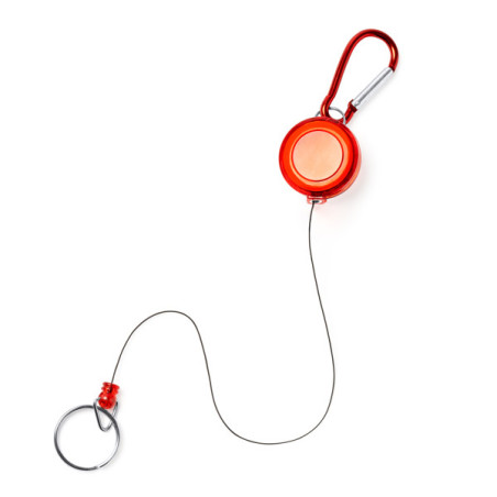 Porte-clés mousqueton rétractable DOKI KO4209 Personnalisé | Promenoch