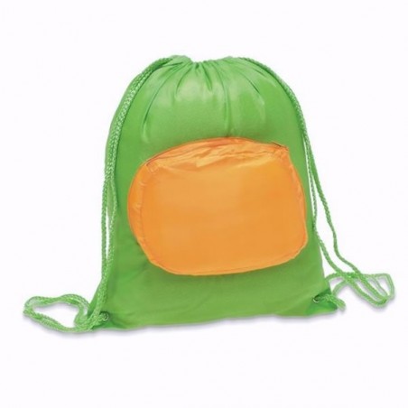 Sac à dos avec poche devant et sangle publicitaire