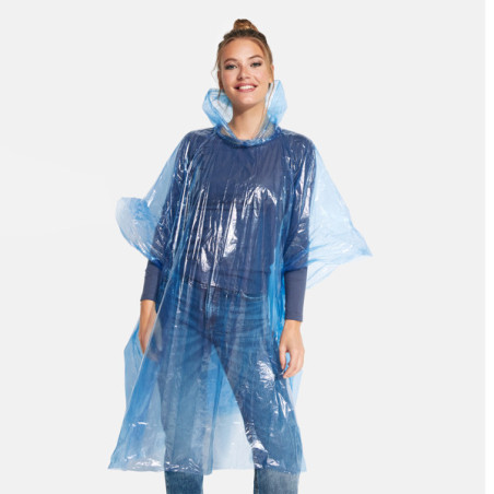 Poncho de pluie translucide personnalisé SHAKA CB5601 | Promenoch