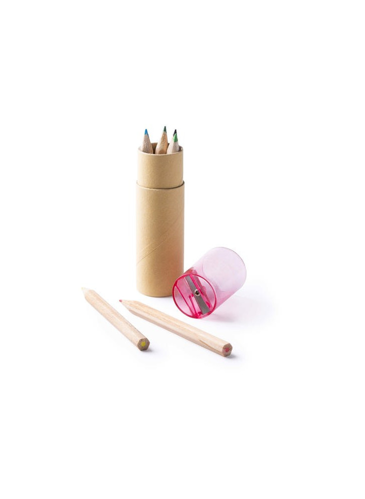 Crayons en bois 6 pièces MABEL (LA8089) Personnalisé | Promenoch