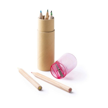 Crayons en bois 6 pièces MABEL (LA8089) Personnalisé | Promenoch