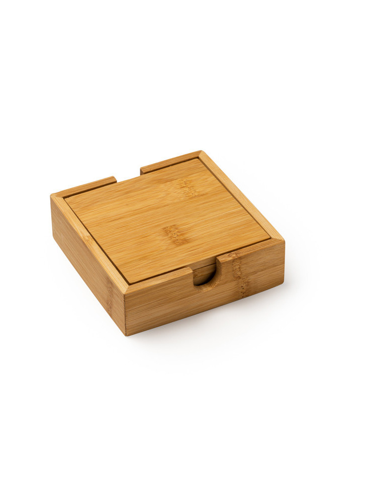 Sous-verres Bambou en boîte ALGOR PV4113 Personnalisé | Promenoch