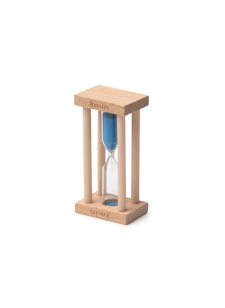 Sablier 3 minutes en bois TEMPO personnalisé | Promenoch