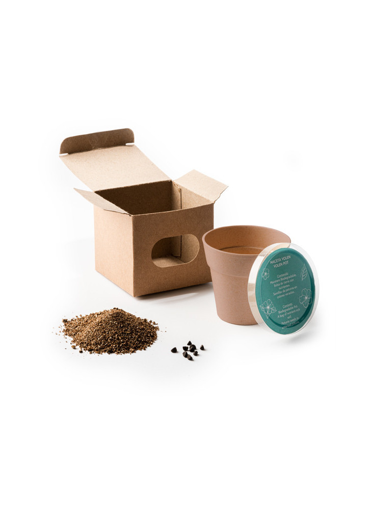 Pot à fleurs biodégradable VOLEN personnalisé | Promenoch