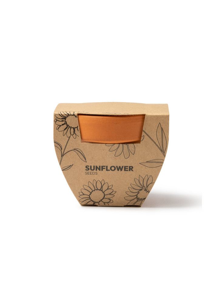 Pot de fleurs publicitaire Beige GIRAX MC1036 Personnalisé | Promenoch