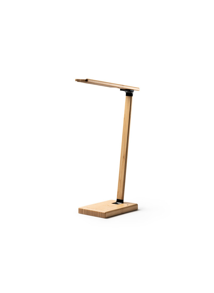 Lampe de table bambou chargeur 10W MARSAL personnalisée | Promenoch